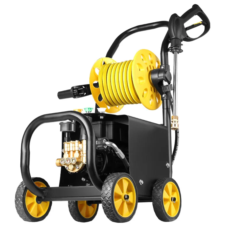 

Car washing machine High pressure 220v household water gun Car booster high power cleaning machine