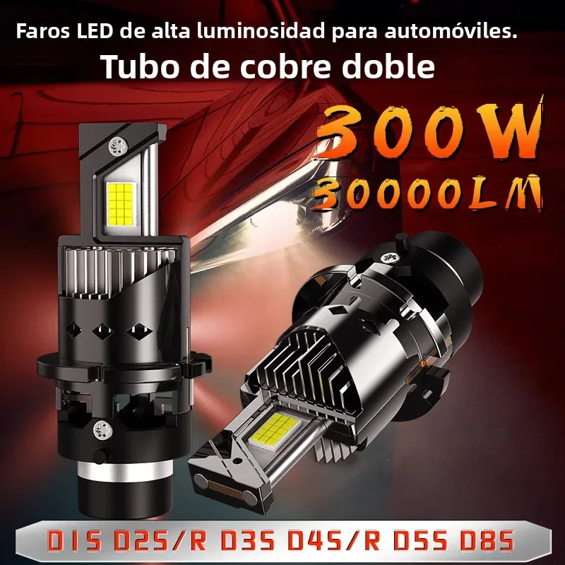 D1S D3S D5S D8S D4S D4R D2R D2S bombillas de faros LED Kit de conversión blanco 6000K Plug and Play Xenon HID reemplazo de luz CANBus