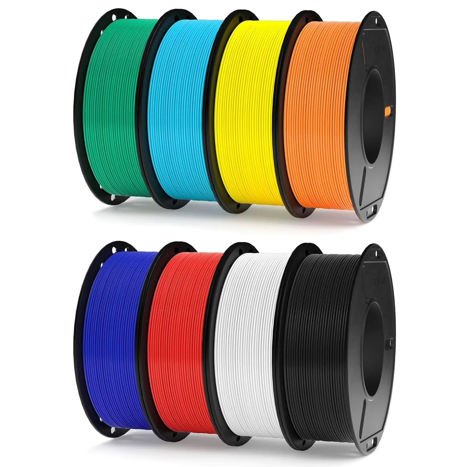 

8 Colors PLA Plus 3D Printer Filament Bundle, 1.75mm, 250g Spools, High Accuracy +/-0.02mm