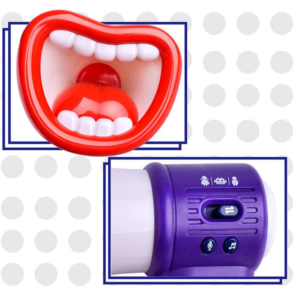 Imagem -04 - Brinquedo Vocal Engraçado para Crianças Trocador de Voz Gravação de Alto-falante Três Efeitos Sonoros Som Variável