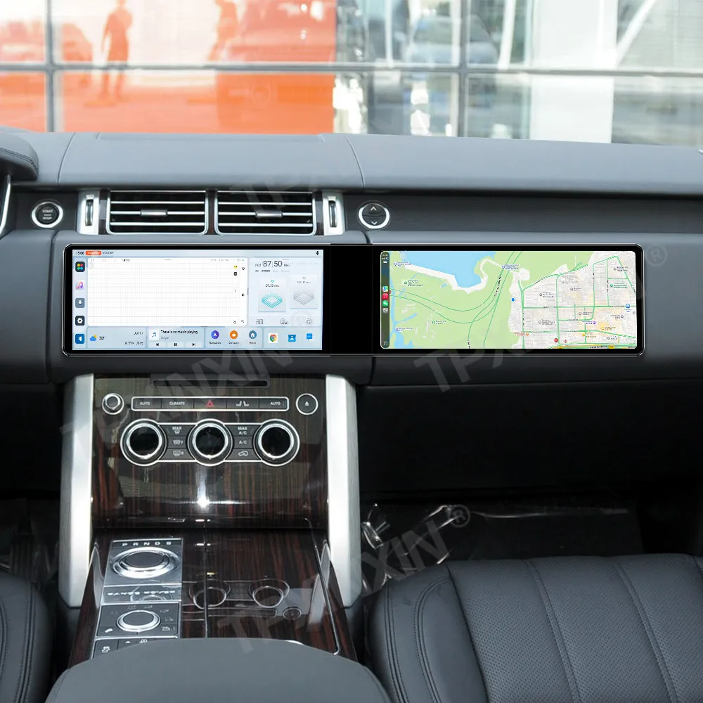 

Автомобильное радио с двойным экраном для Land Rover Range Rover Executive 2013-2016 Android 13 CarPlay GPS-навигация Мультимедийный плеер Стерео