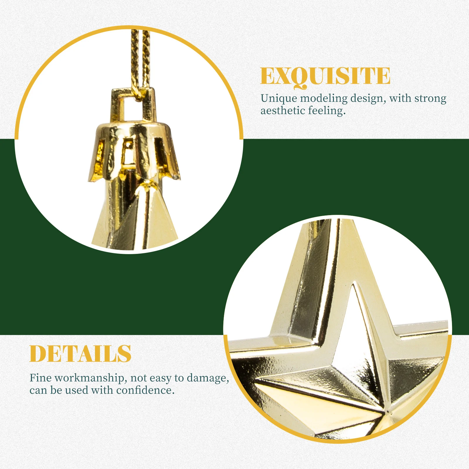 

12Pcs Xmas Star Pendants Christmas Hanging Ornaments Tree Party Scene Layout Home Decor Holiday Supplies