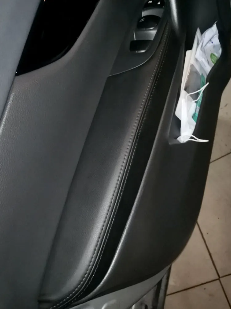 For Nissan X-Trail Rogue 2014 2015 2016 2017 2018 4pcs Car-styling Interior Door Armrest Panel Leather Cover Proective Trim