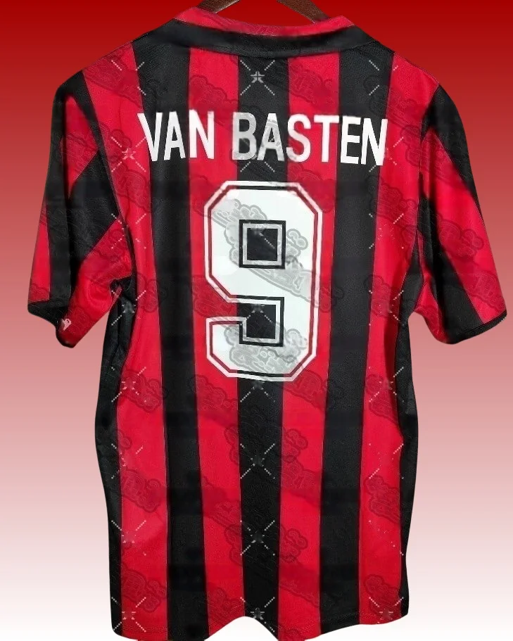 Camiseta de fútbol con estampado 3D de 2025, traje de entrenamiento de tres mosquetones de Milán, camisa de manga corta de verano con cuello redondo de secado rápido para adultos