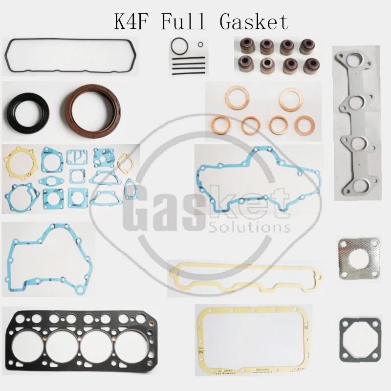 

For Mitsubishi K4F K4N K4M Full Engine Cylinder Head Gasket Kit Spare Parts Excavator