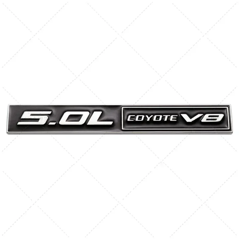 3D Metal 5.0 COYOTE V8 Rear Trunk Side Fender Emblem Badge Sticker Car Accessories For Ford Mustang 5.0 GT F150 FX4 Kuga MONDEO