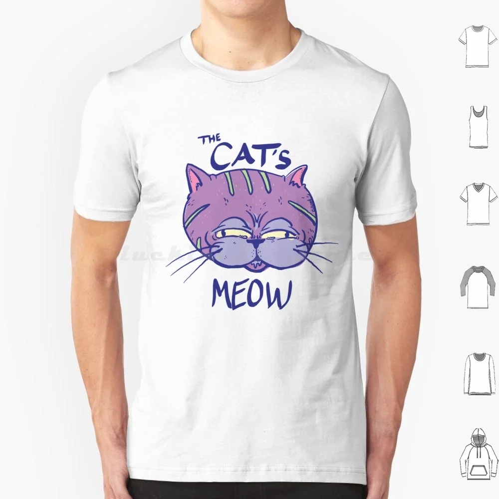 Cat'S Meow T Shirt Men Women Kids 6Xl Cat Kitten Kitty Cute Ugly Meow Purple Gross Boys Indie Alice Animal Pets Compassion