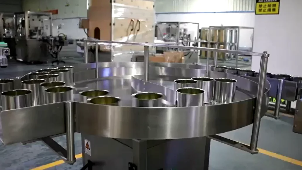 Tocadiscos giratorio automático de colección de alimentadores de botellas