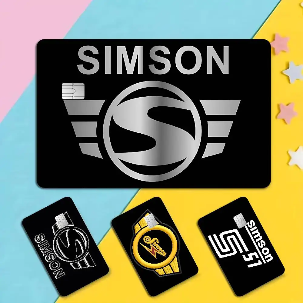 Motorcycle S-Simsons 100% Hot Sale Amine Credit Debit Bank Card Bus Card Film Skin Sticker