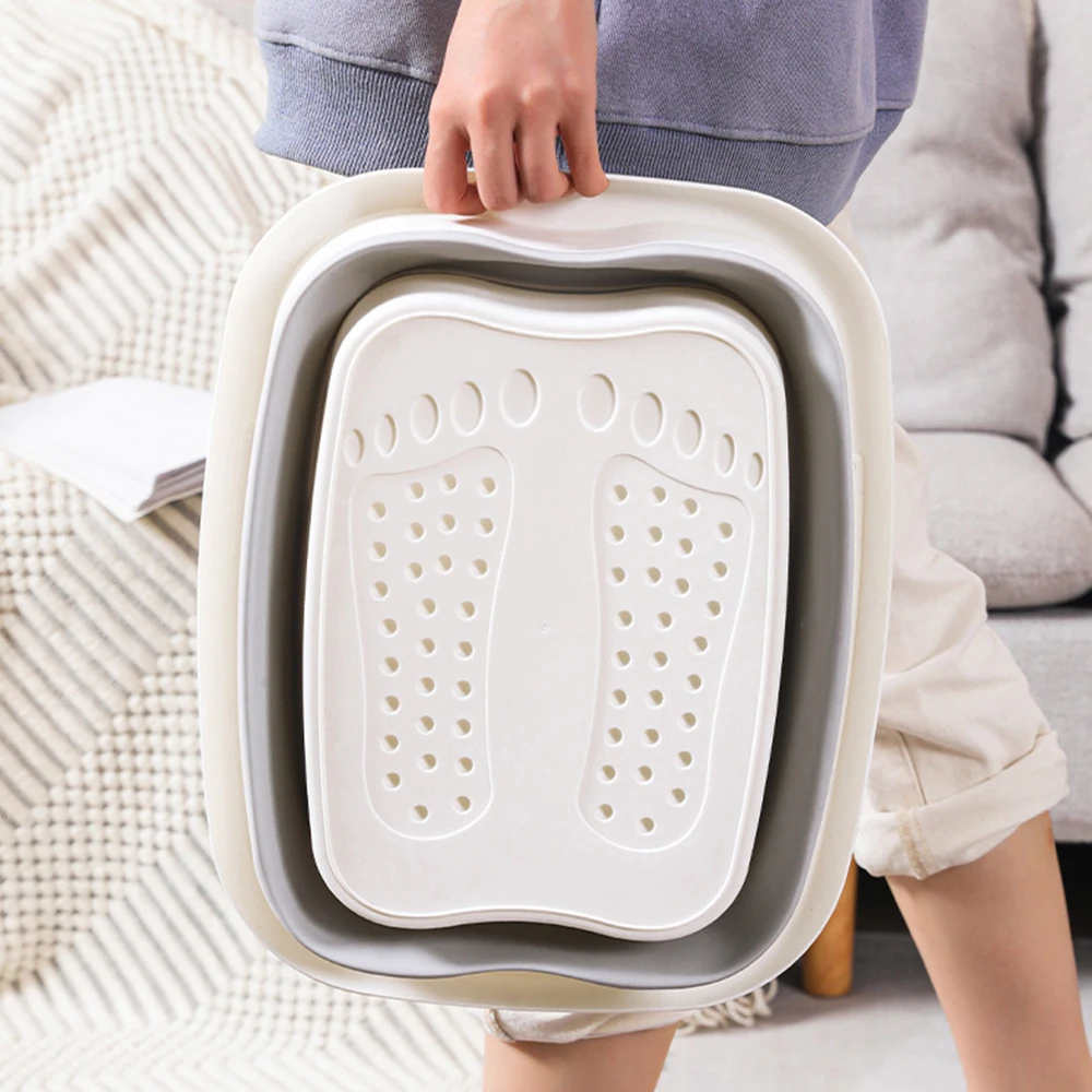 Foldable foot bath tub – portable, covered basin with ergonomic design, suitable for travel and home use - view 5
