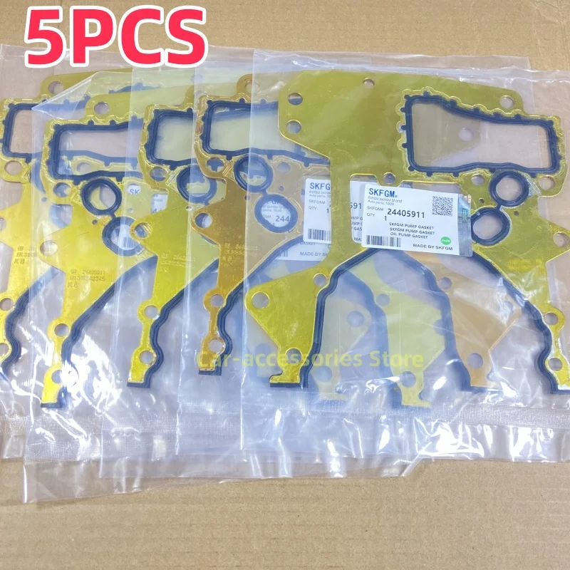 

5PCS Original Engine Timing Cover Gasket For Chevolet Cruze Sonic Aveo Pontiac G3 Opel Astra 1.6L/1.8L engine 24405911
