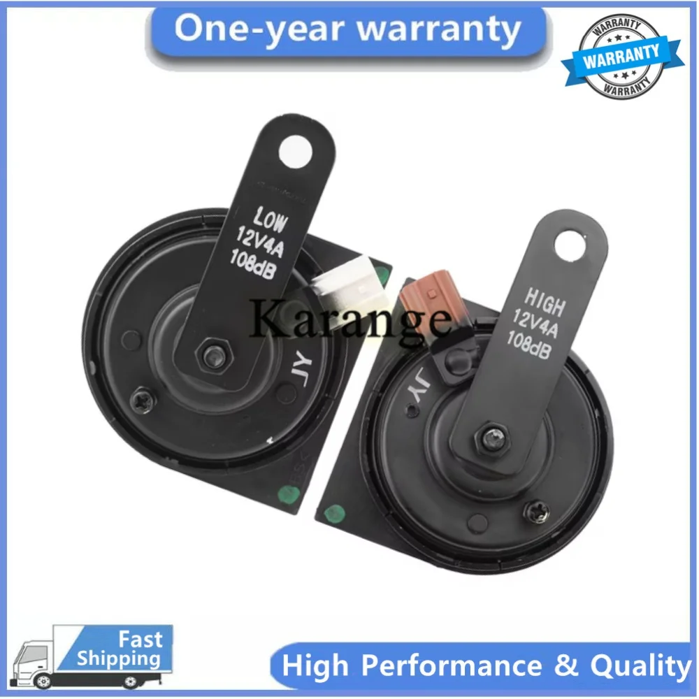 2PCS 38150-SDB-A02 38100-SDB-A02 High + Low Tone Horns 12V 3A 108dB For Honda Accord For Acura TSX RL 38150SDBA02 38100SDBA02