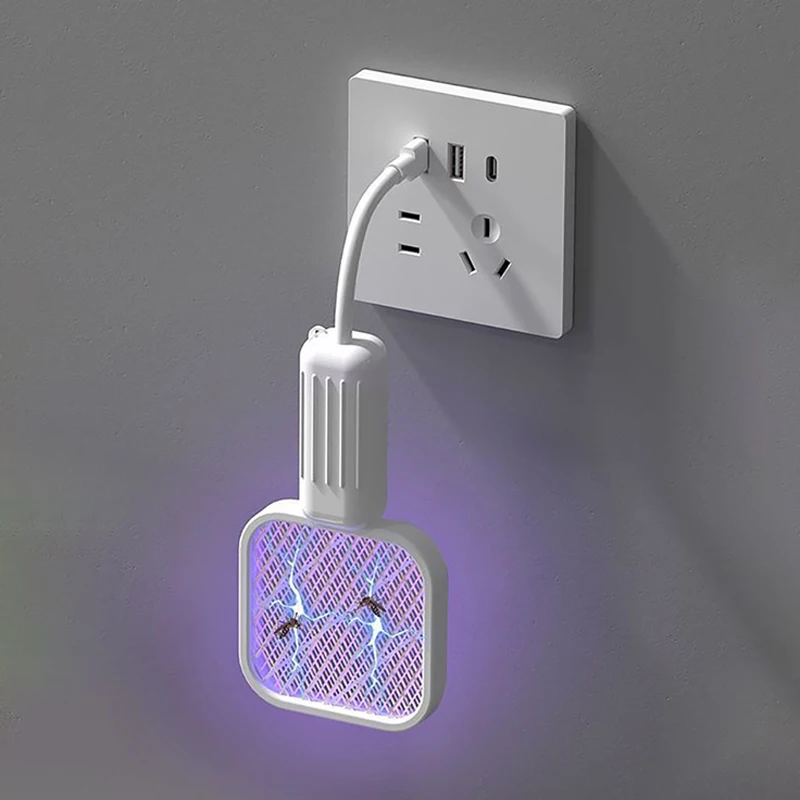

Household Usb Purple Light Mosquito Killer Lamp Electric Mosquito Swatter Trap And Kill Mosquitoes Outdoor Picnic Portable Car