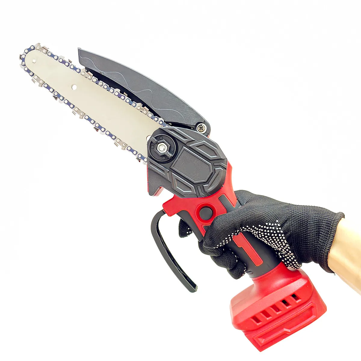 Fit For Milwaukee 18V Battery Electric Chainsaw 6 Inch Cordless Chain Saw Pruning Cutting Garden WoodworKing Power Tools