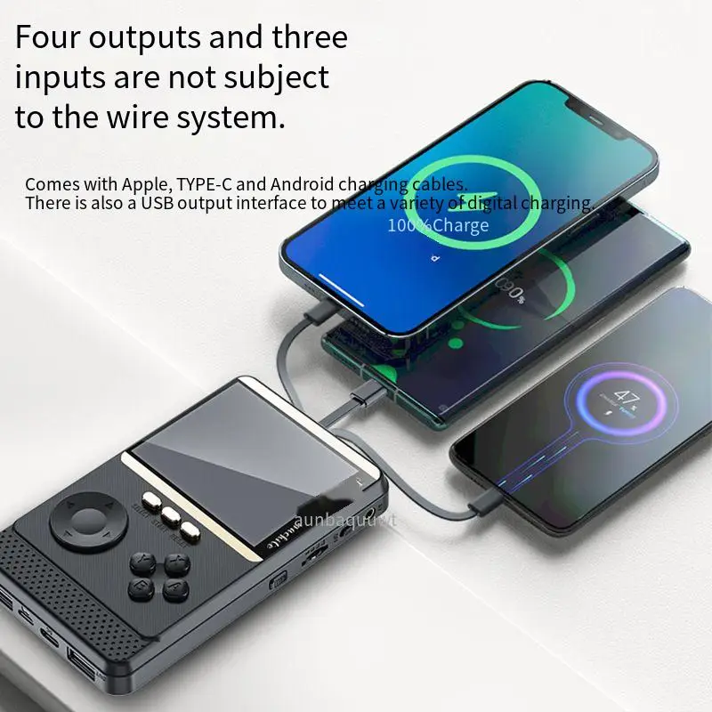 Новинка 2023, игровая консоль с портативным внешним аккумулятором, портативная игровая консоль для двух игроков с большим экраном, аркадная машина GBA, ретро, портативная консоль с покемоном