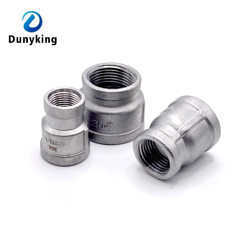 

1/8" 1/4" 3/8" 1/2" 3/4" 1" 1-1/4" 1-1/2" BSP female to female Thread Reducer 304 Stainless Steel Pipe Fitting Connector Adpater