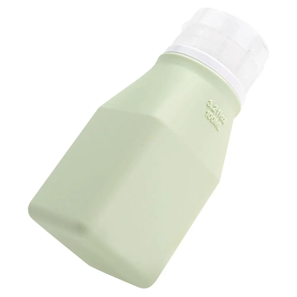 耐久性のある100mlトラベルソープディスペンサー詰め替え式シャンプーボトルコンパクトオーガナイザー（スキンケア製品用空シャンプーボトル）