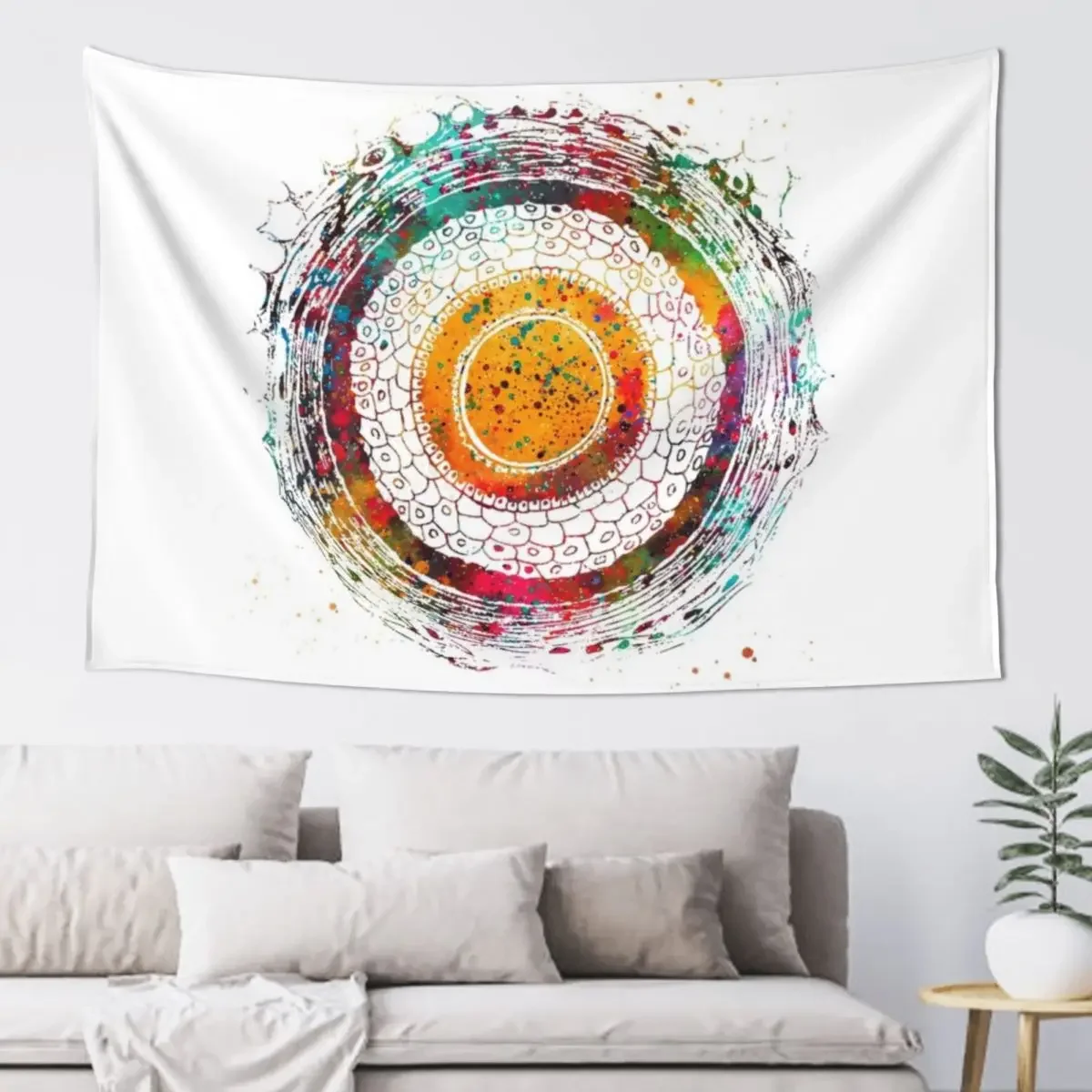 Cross Section of Human Hair Tapestry Home Decorators Room Decorating Aesthetic Funny Tapestry