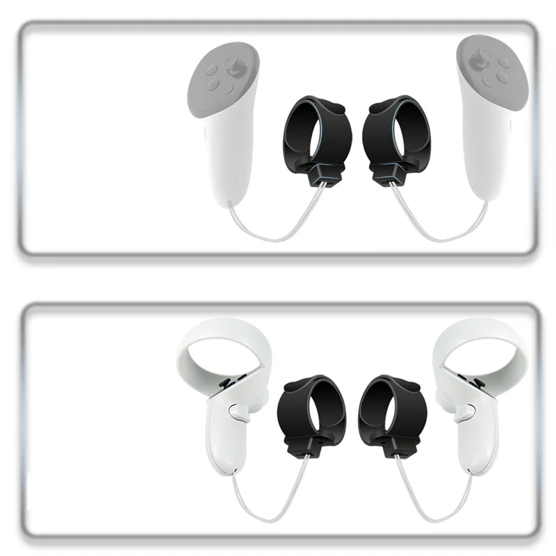 Регулируемый ремешок на запястье QWE для Quest 3/Quest 3S, противоскользящий ремешок с ручкой, ручка сенсорного контроллера для Meta Quest 3