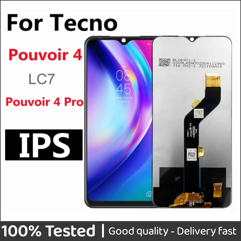 

7.0" For Tecno Pouvoir 4 Pouvoir4 LC7 LCD Display Touch Screen Digiziter Assembly POUVOIR 4 Pro LCD Screen