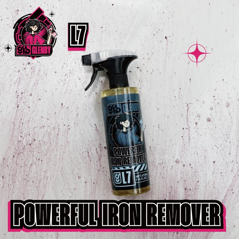 1pc Powerful Iron Remover Spray,Fast Acting Iron Powder Remover for Car Wheels and Paint,Brake Dust & Rust Removal