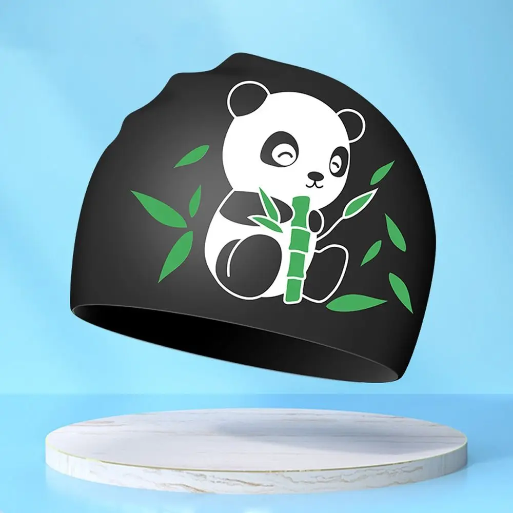 

Lightweight Waterproof Children Swimming Cap Silicone Cartoon Kid Swimming Hat Elastic Protect Ears Bathing Hats Cap Summer