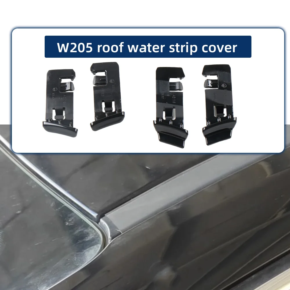 

Roof Rail End Caps For Mercedes Benz W205 C Class 2015-2021 Car Roof Bar Plug Cover Exterior Accessories 2056900982 2056901082