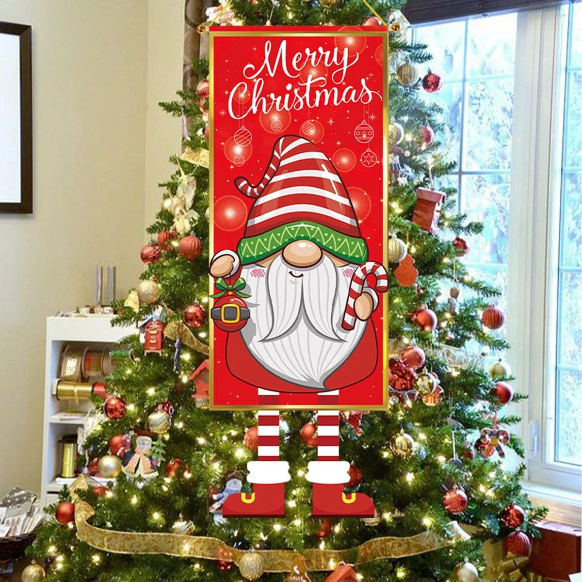 عيد الميلاد أعلام معلقة عيد ميلاد سعيد الديكور للمنزل 2024 أعلام معلقة عيد الميلاد الحلي نافيداد ناتال السنة الجديدة هدية 2025