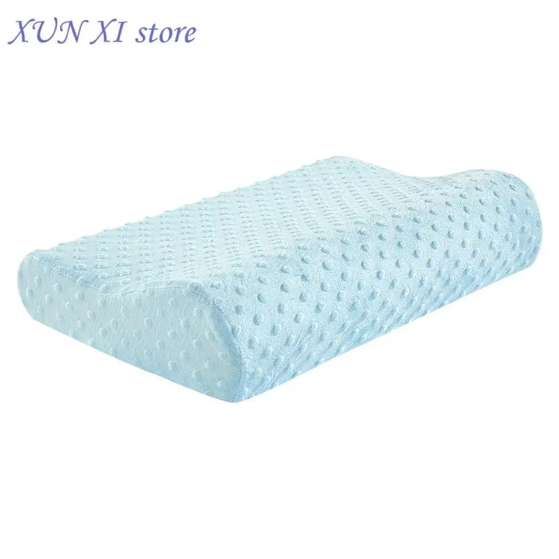 

New Adults Bamboo Fiber Memory Foam Child Orthopedic Pillow Sleeping Healthcare Therapy Cervical Pillow Almohada Ortopedica