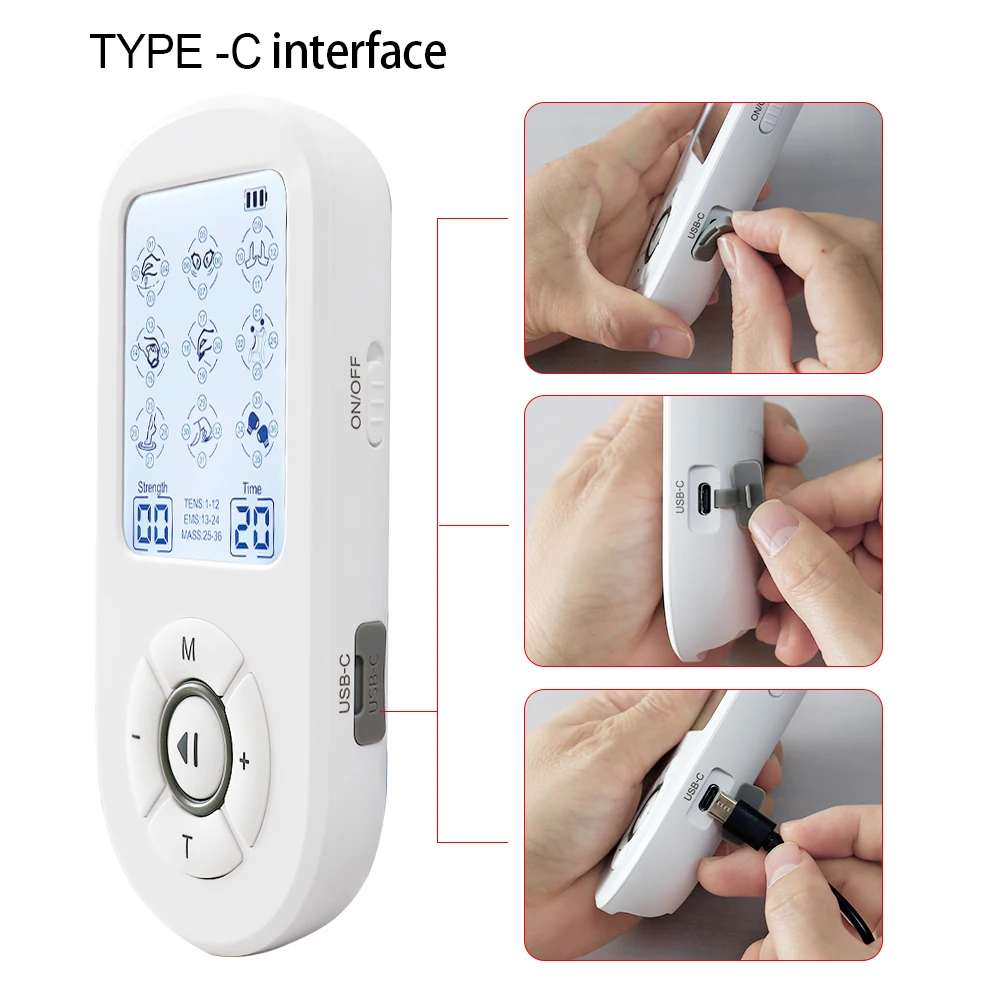 Electric Multi-functional 36 Modes Pulse EMS Muscle Stimulator Back Body Massage Tens Acupuncture Meridian Digital Massage Machi