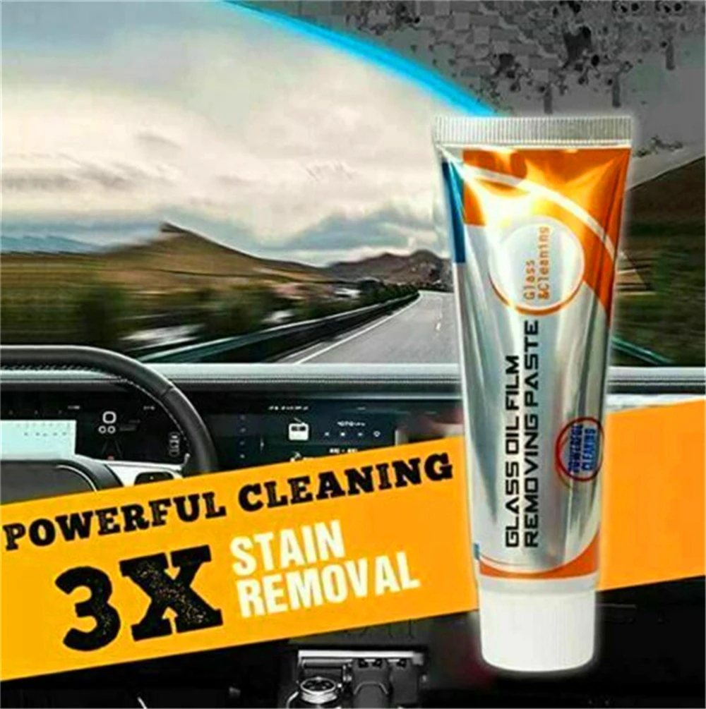 Glass Oil Film Removing Paste 50ml Car Windshield Cleaner Household Cleaning Solution