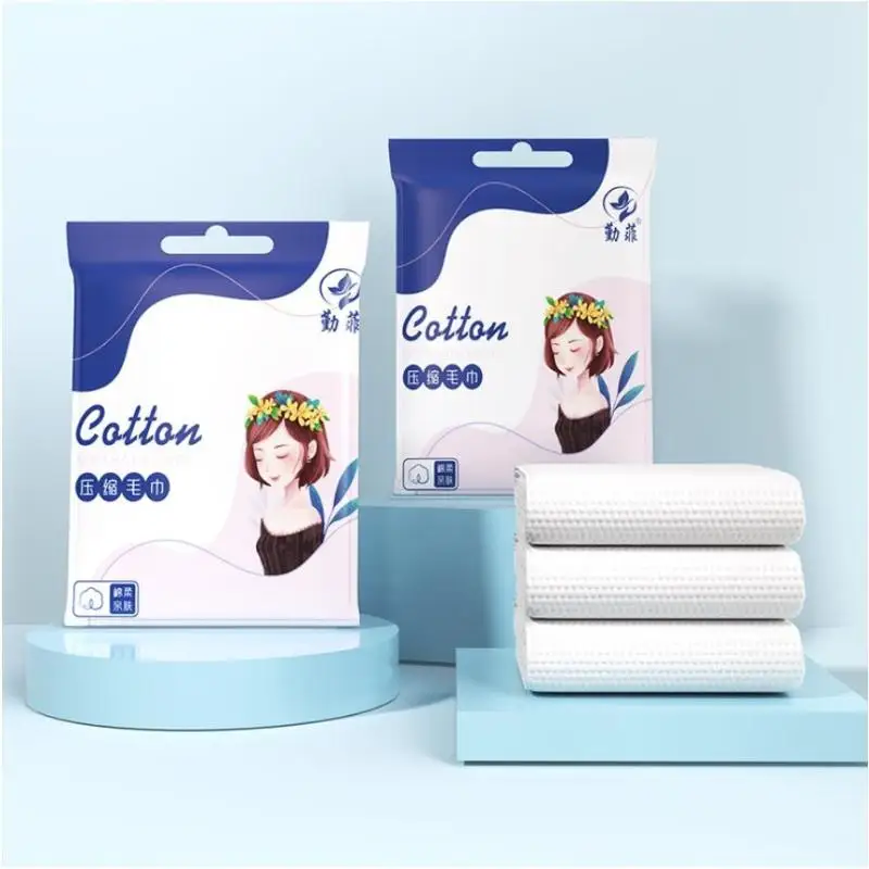 New Compressed Cotton Towels Disposable Face Towels Portable Travel Towels Soft Skin Friendly For Camping Hiking Bathroom