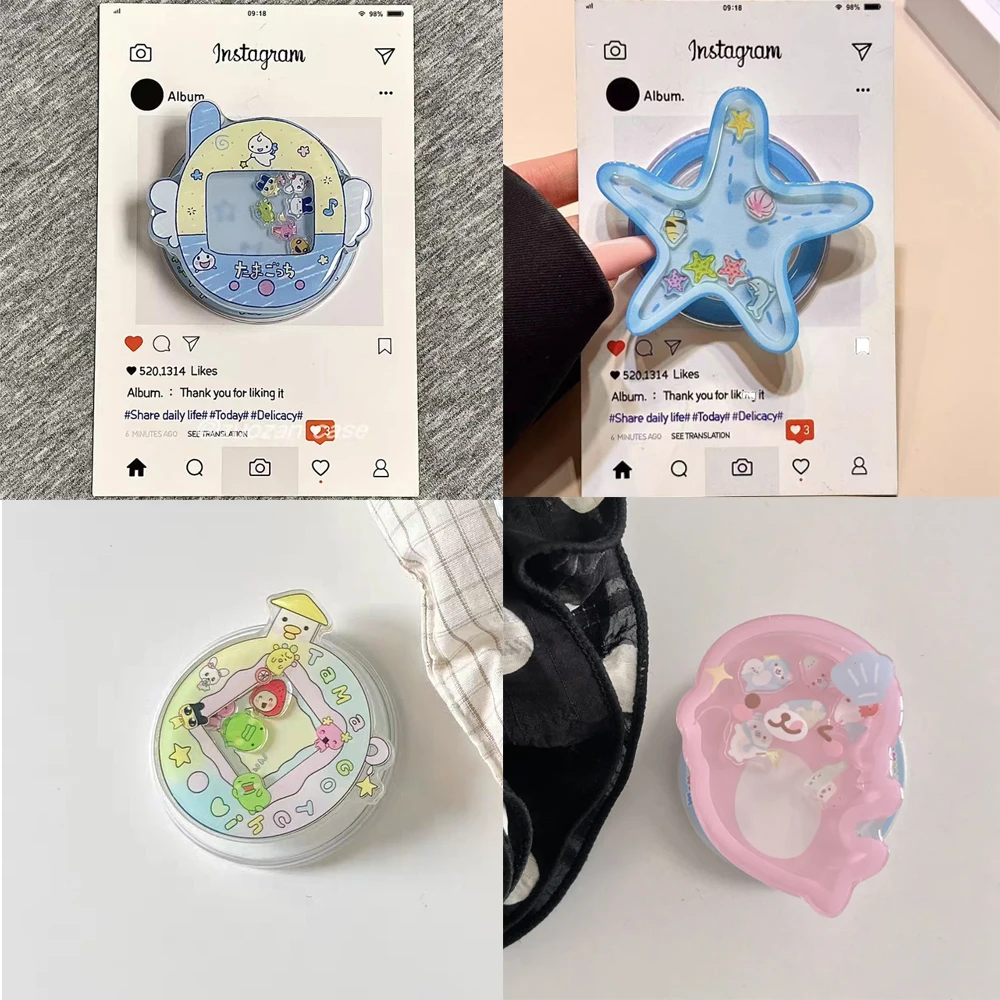 Kawaii Starfish Dolphin Shaking Bracket Magnetic Phone Holde