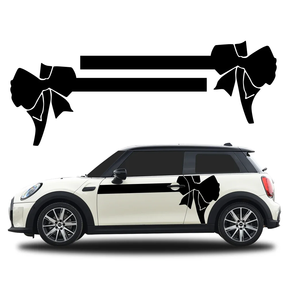 

Car Door Side Sticker Bow Tie Gentleman Decor Decal For MINI John Cooper S JCW F55 F56 F57 R55 R56 R60 F60 Countryman Decoration