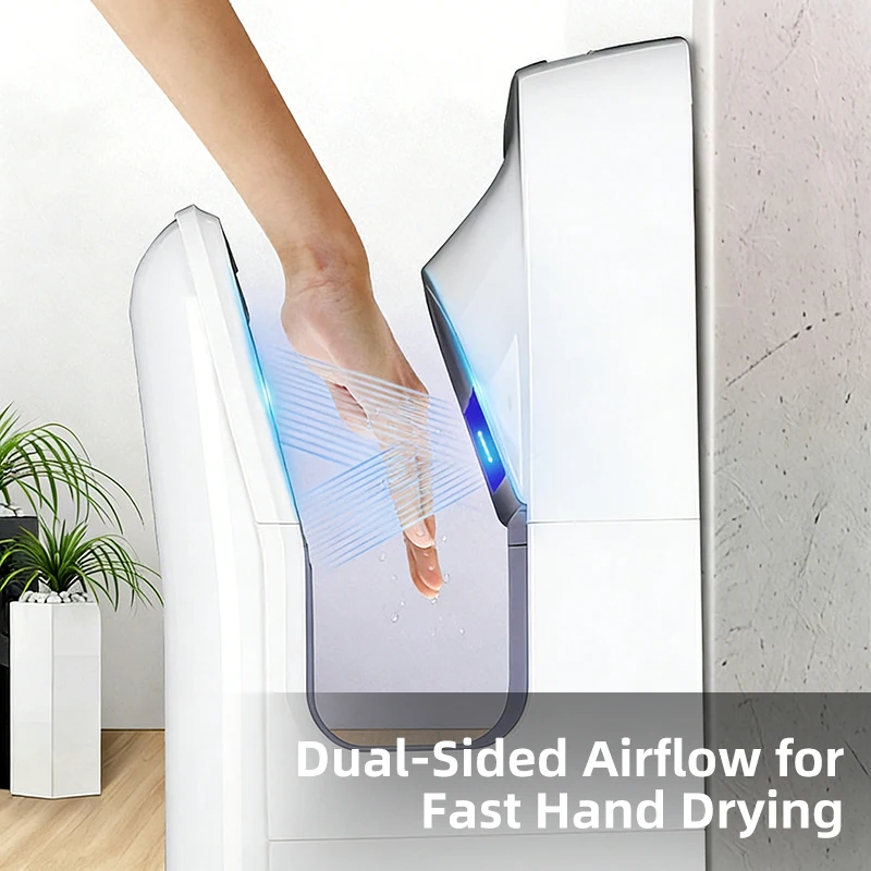 High Speed Standing Vertical Jet Hand Dryer 1800W Automatic Commercial Electric Hand Dryer for Bathroom