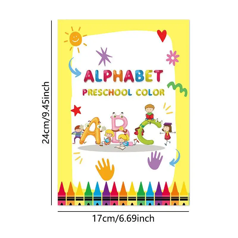 ABC Letter Tracing And Coloring Workbook For Preschoolers Educational Book To Practice Writing Alphabet Preschool Coloring Book