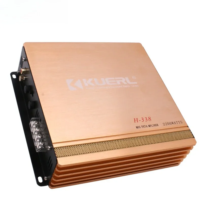 2025 سيارة الصوت عالية الطاقة تعديل السيارة 2-قناة اتجاهين سيارة مكبر كهربائي سبائك الألومنيوم المصبوب