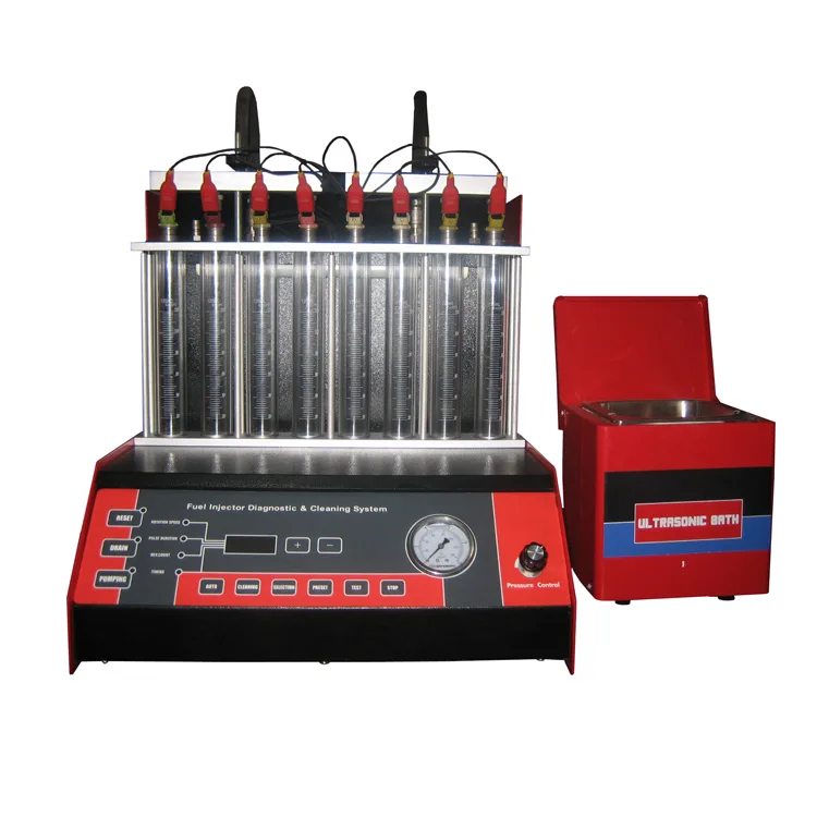 8 Cylinders Fuel Injector cleaner and tester machine