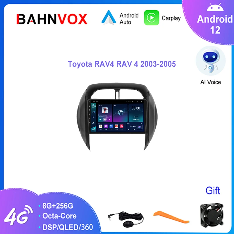 

Автомобильная магнитола 9 "Android 12,0 для Toyota RAV4 RAV 4 2003 2005, мультимедийный плеер с навигацией, GPS, стерео, головное устройство