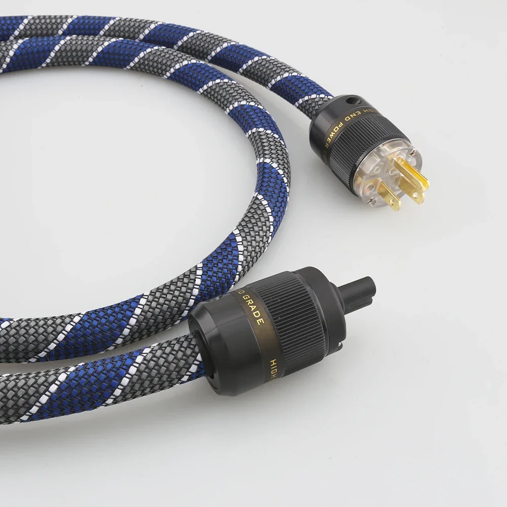 Nowy kabel zasilający P101 HI-End z czystej miedzi US z wtyczką żeńską rysunek 8 IEC kabel zasilający audio HIFI