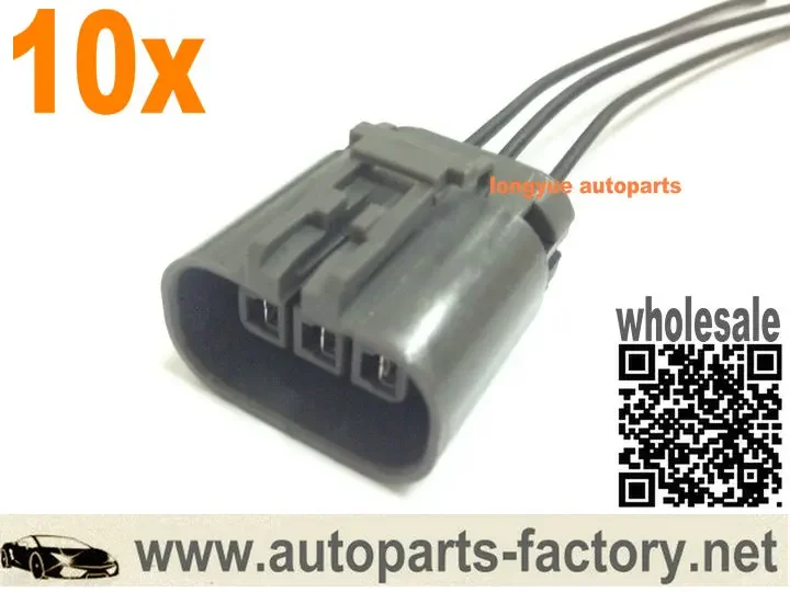 Longyue 10pcs Ignition Coil Pack Connectors 300zx 90-96 Coilpack Connector Spark Plug for Nissan