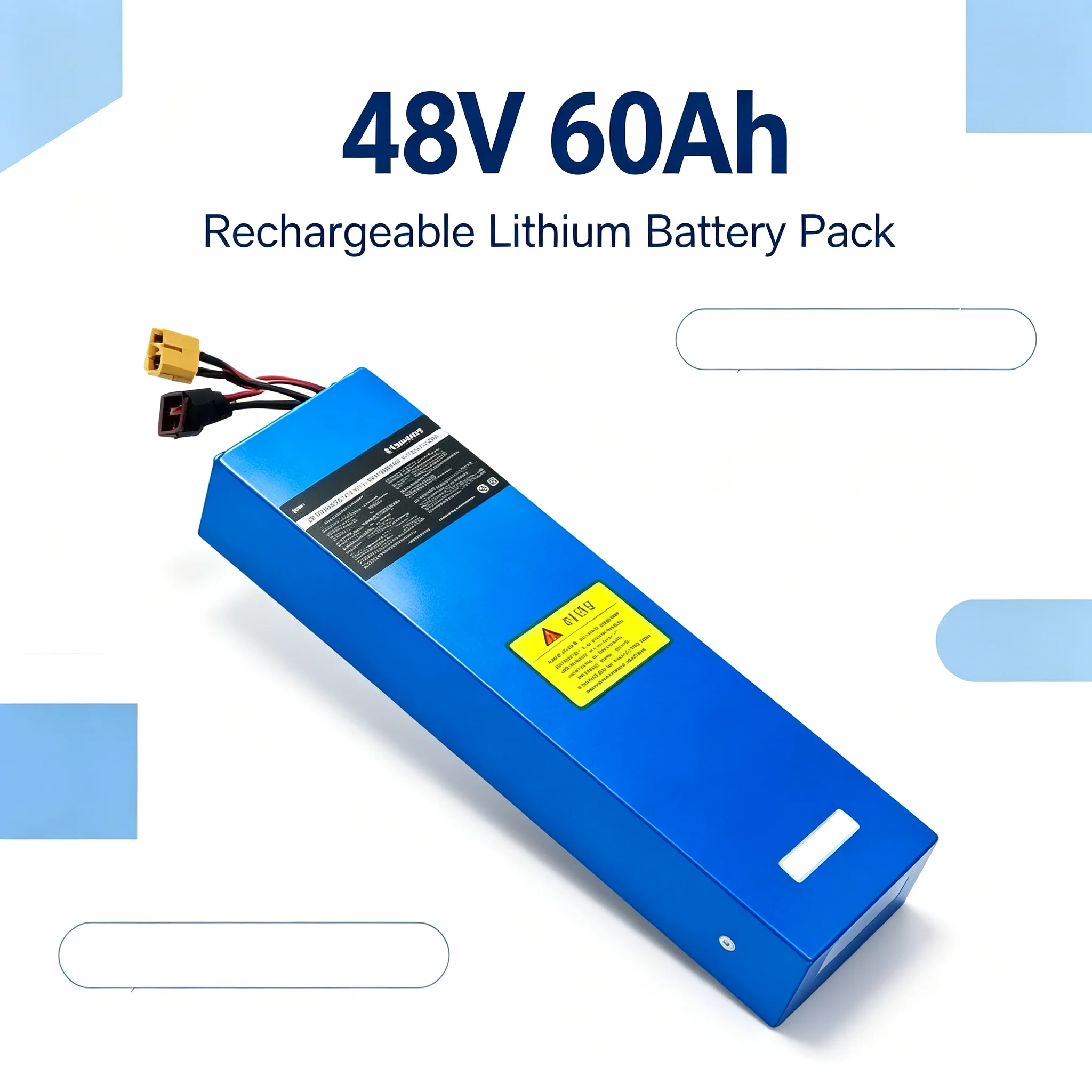 Original 48V Lithium-Ionen-Akku 48V 60Ah 2000W 13S4P Lithium-Ionen-Akkupack für 54,6V CitycocoBMS Elektroroller