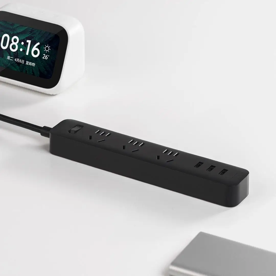 Original Xiaomi Smart Home toma de corriente electrónica carga rápida 3 USB con 3 enchufes enchufe estándar para vida en casa inteligente