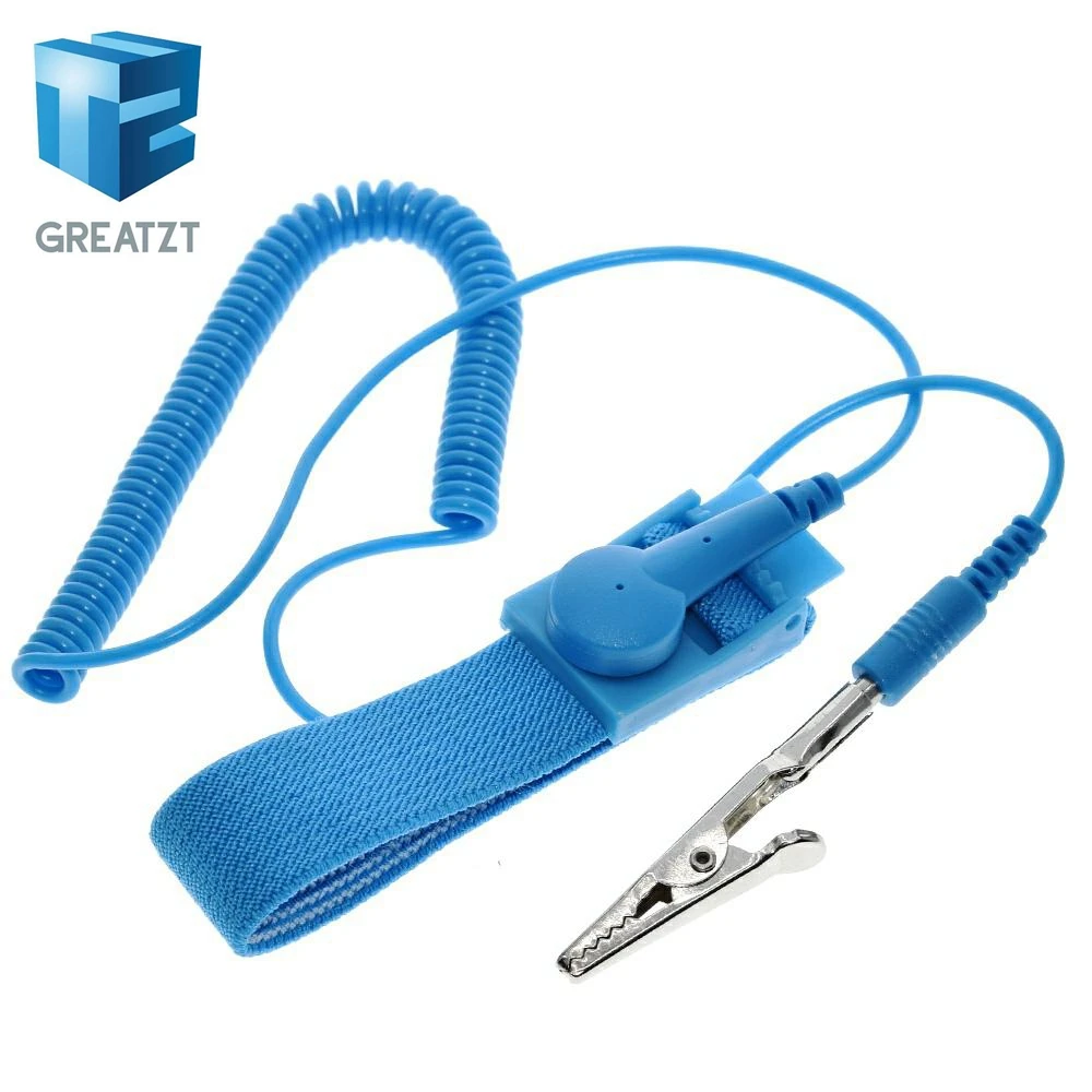 GREATZT  Cordless Wireless Clip Antistatic Anti Static ESD Wristband Wrist Strap Discharge Cables For Electrician IC PLCC worker