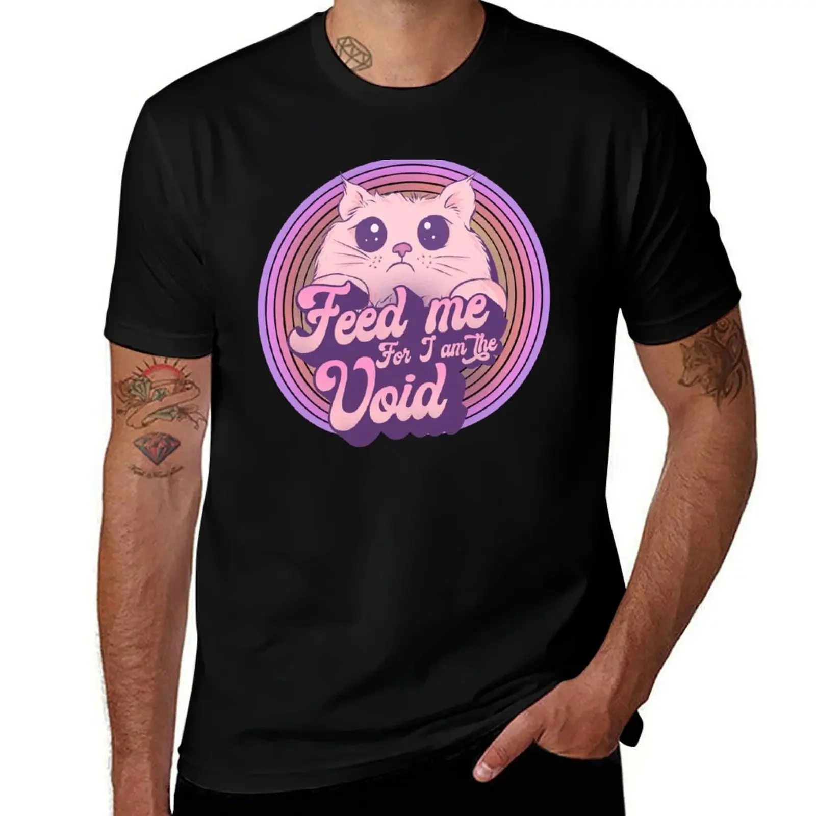 Feed me for I am the void T-Shirt vintage sublime boys whites quick-drying t shirts for men graphic