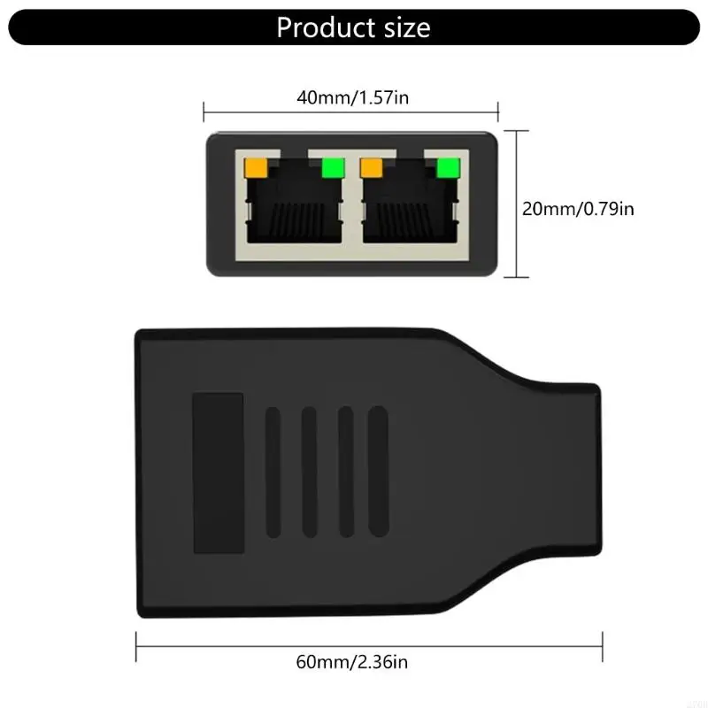 270b 2 port rj45 networking splitter adaptor Efisien jaringan ekspansi stabil