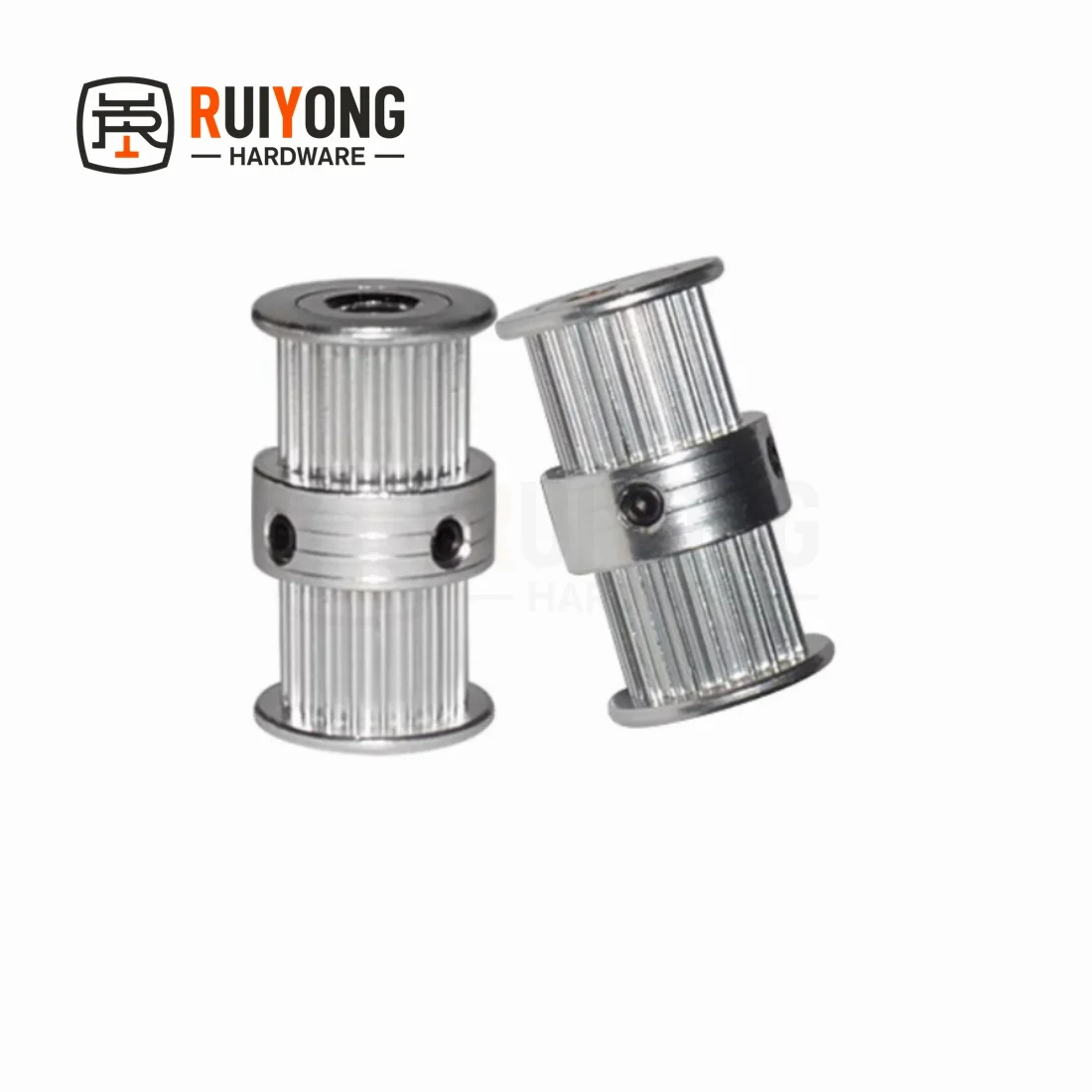 GT2 Pulley Type Double Head Aluminum 20 Teeth Bore 5mm 6mm 6.35mm 8mm Width 9 mm Timing Pulley for 3D Printer