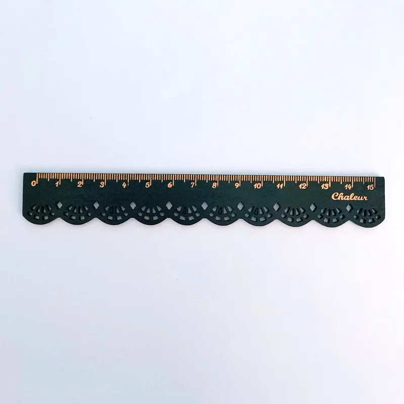 1pcs/lot Lovely  vintage lace design wood  Straight Ruler Wooden Ruler  bookmark Measuring Straight Ruler Tool Gift Stationery