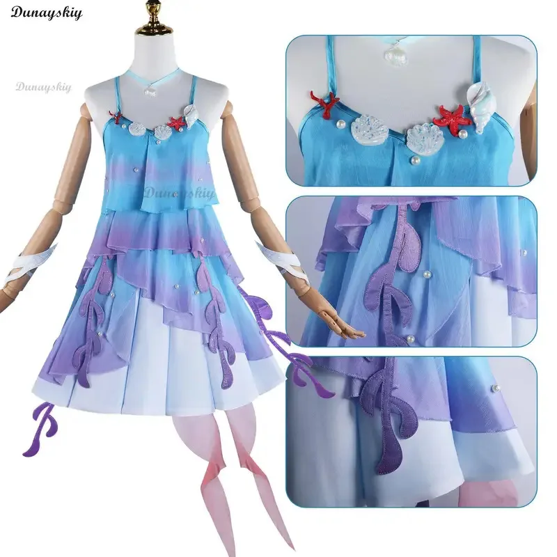 Dolia Cosplay Game Honor of Kings زي موحد فستان حقيبة أغطية الرأس مجموعة شعر مستعار باري لعب الأدوار الملابس للنساء التنانير