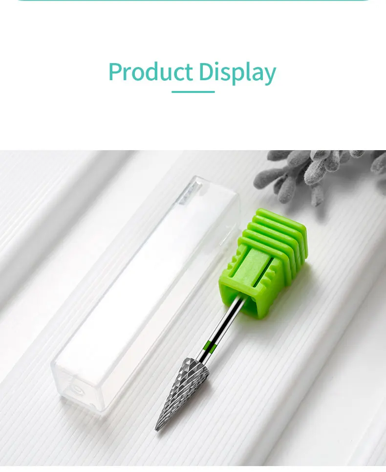 Tip Tungsten Carbid Nail Drill Bits Electric Manicure Drill Accessory Milling Cutters for Nail Gel Polish Remover Nail Tools
